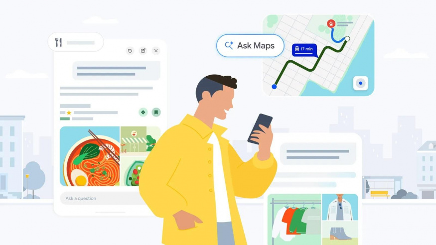 Do Google Map míří praktické novinky: pohlídají zpoždění vlaků a objednají jídlo z restaurace
